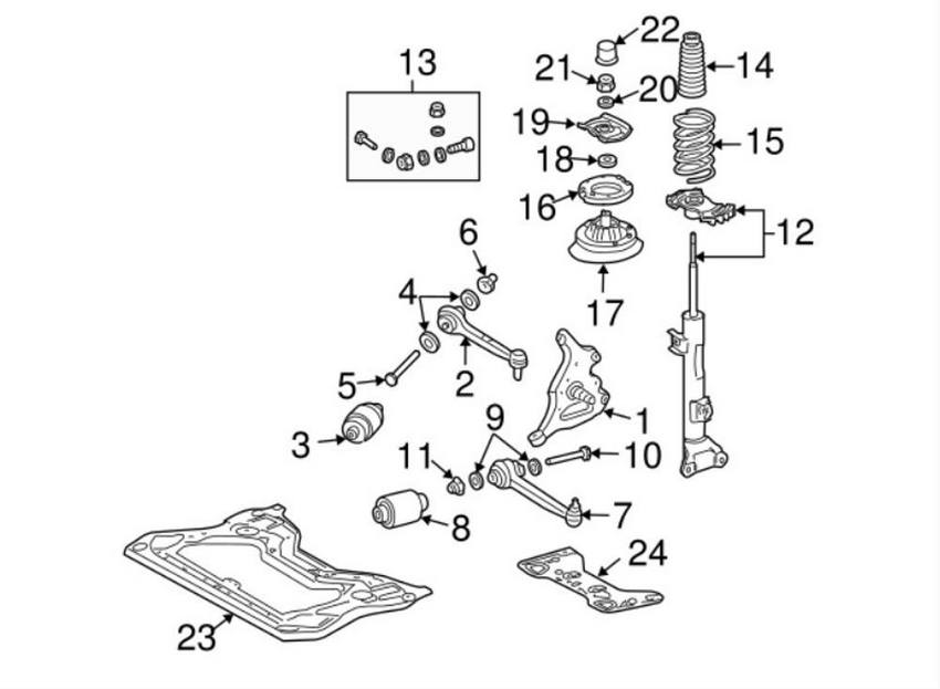 Mercedes Strut Assembly - Front 2093203730